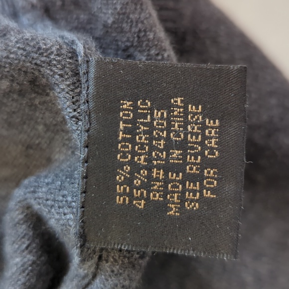 F/X Fusion V-Neck Embroidered Sweater Vest MEDIUM Gray Charcoal - Picture 3 of 15